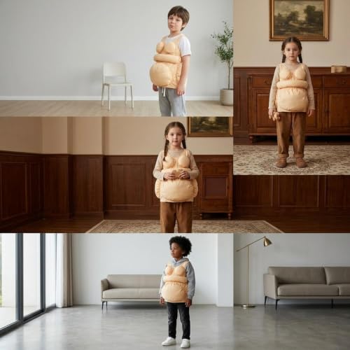 Barriga para disfraces escolares complemento de relleno cómodo para fiestas 5