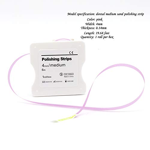 dental polishing strip floss tape for teeth dental finishing whitening strips teeth cleaning tool dental filling tape tooth file strip pink