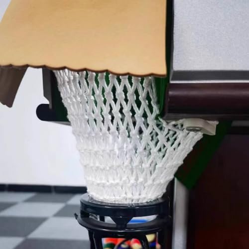 Accesorios de billar de bolsillo: juego de 6 redes de algodón de repuesto para mesa 5