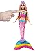 Barbie Dreamtopia, muñeca Sirena Luces de Arcoíris, regalo para niñas y niños...