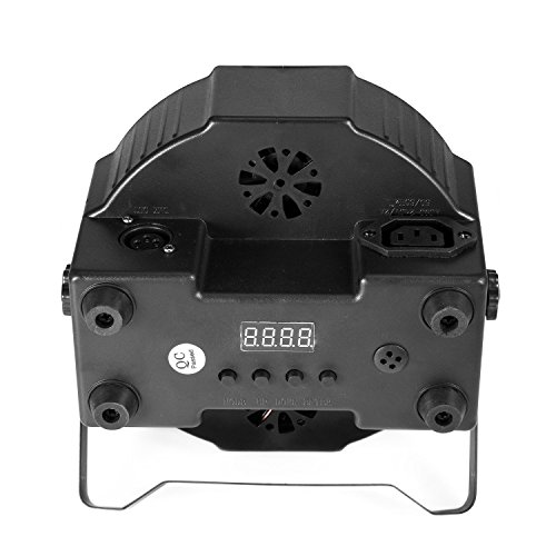 MFL. Par Lights 7X10W RGBW Stage DJ Lighting LED DMX Can Party Disco Wash Effect Sound Activated Modes for Party Wedding Church, Pack of 4