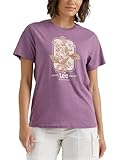 Lee T-Shirt Graphique pour Femme, Bruy�re de Raisin, M