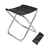 ☀ DURADERO Y FUERTE: el taburete plegable para acampar está hecho de tela Oxford doble 600D y tubería de acero de alta calidad. El marco de acero es ultraligero y el diseño de cuatro patas puede proporcionar un mejor soporte. Fuerte y duradero, puede contener 100 kg.
