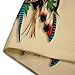 Emvency Throw Pillow Cover Brown Western Southwest Native Turquoise Bow Arrow Indian Decorative Pillow Case Home Decor Square 18 x 18 Inch Pillowcase