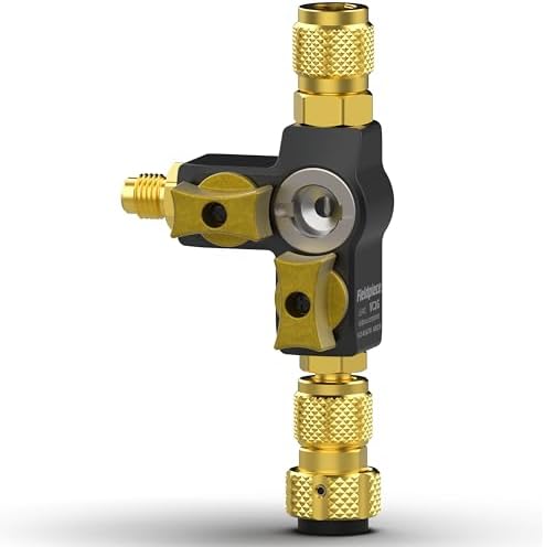 Fieldpiece - VC2G 1/4โณ Valve Core Removal Tool Dual Valve with Sight Glass - Vacuum-Rated 20 microns & A2L Compatible - HVAC Tools
