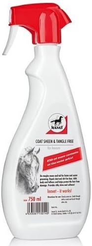 William Hunter Equestrian Leovet Coat Sheen & Tangle Free Detangler Spray 750ml - Produces Volume, Gives a Silky Shine & Protects from dust & Dirt