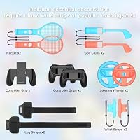 Gamorek Switch 2 Sports Accessories Bundle Compatible with Nintendo Switch 2 Console & Joy-con, Family Sports Party Pack Accessories Kit(Only fit Switch 2) – Ansicht 2
