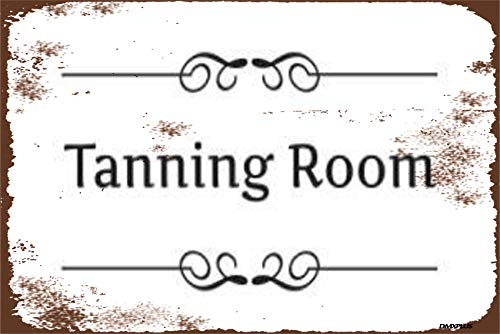 Mariap Metal Home Decor Sign Tanning Room Beer Sign Funny Fun Warning Drinking Fashion Decor Bar Poster 8x12inches