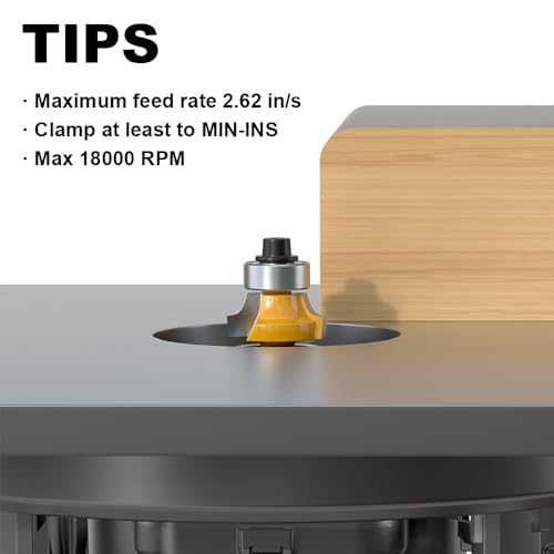 Image of Roundover Router Bit 1 /4 Shank, 3 /16 inch Radius Round Over Router Bits, Router Bits Round Over for Edging Forming Rounding Woodworking Cutter