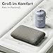 NEOLYMP Reisekissen Memory Foam 50x30x10 cm - kompaktes ergonomisches Kissen atmungsaktiv & waschbar mit Tragetasche - Camping Kissen & Flugzeug Kissen fürs Reiseformat (Reisekissen)