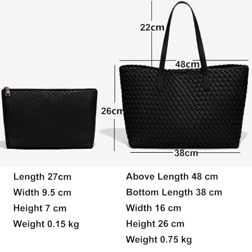 Large-Capacity-Shoulder-Handbag-Woven-Leather-Tote-Bag-with-Matching-Pouch-Travel-Lightweight