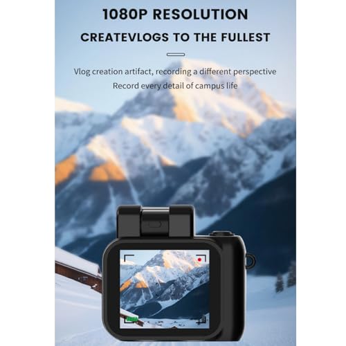 Filmadora Com Câmera de Vídeo UHD 4k Pequena, Tela Sensível Ao Toque de 2 Polegadas, Suporte para Ca