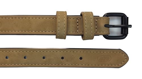 Jacks O Be Collier pour chien - Nom personnalisé - En cuir - Marron clair - Taille M – Image 6