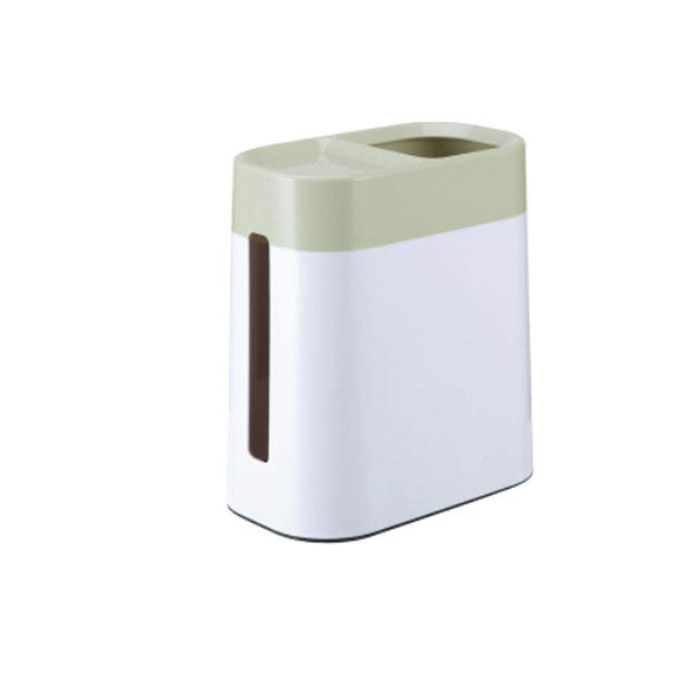 Grüner Taschentuchbox-Halter für die Heimdekoration, Design mit Doppelfunktion, Mini-Mülleimer, Tisch-Papierkorb-Organizer (1)