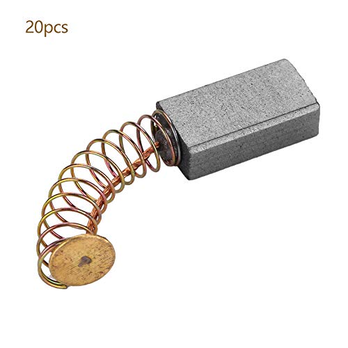 Escova de carbono, 20 peças 15 * 8 * 5mm motor escova de carbono de baixo ruído substituição da esco