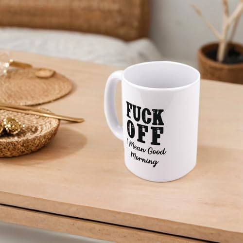 Taza de café sarcástica Hogg 15 oz cerámica blanca miniatura 6