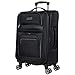 Kenneth Cole REACTION Rugged Roamer Lightweight Softside Expandable 8-Wheel Spinner Luggage, Black, 20-Inch Carry-On