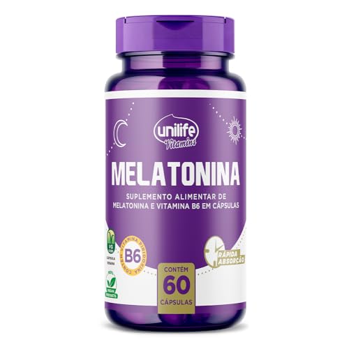 M.e.l.a.t.o.n.i.n.a.+.V.i.t.a.m.i.n.a B6 Unilife 60 Cápsulas