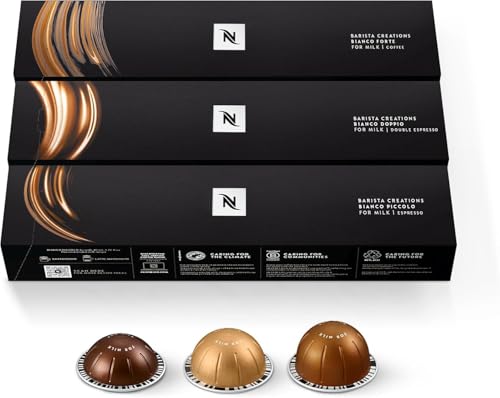 Nespresso Capsules Vertuo, Bianco Variety Pack, 30-Count Coffee Pods