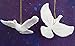 Kurt Adler Resin Friendship Dove Ornament (Set of 2), 4.5