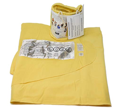 Baby Wrap Carrier Soft, Stretchy, Cotton Baby Wrap, Baby Sling, Nursing Cover Up for use with Newborn-Toddler: Evenly distributes Weight for More Comfortable Carrying (Yellow) - Image 4