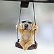 AutoZubehör zum Aufhängen,Auto Anhänger Golden Retriever Swinging Auto-Spiegelaufhängung Car Accessories Rückspiegel Nette Innen Dekoration Hänge Ornament Spiegel Charms Zubehör Lustige Geschenke