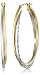 14k Gold-Bonded Sterling Silver Hoop Earrings