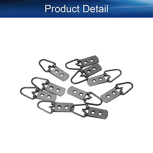 Image of D Ring Picture Hangers 42mm x 11mm Hardware Assortment Kit, for Home Decoration Hanging Clock Paintings Artwork Creative Picture Frame Photo Hanging Solutions Black Tone 10pcs