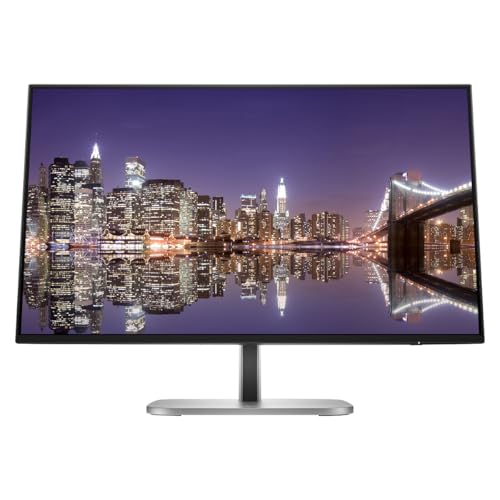 Image of HP Series 5 Pro 24-inch 524pf Full HD (1920 x 1080) LCD IPS Monitor, 2-Pack, DisplayPort, USB Hub Bundled with Desk Mount Dual Monitor Stand