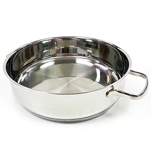 Nuwave Design-18/8 Stainless Steel Cookware,Free Of Ptfe Pfoa Pfos,Fondue Pot Set,Works On All Cooktops And Induction Cooker,Include Pot,Steamer Basket,Glass Lid And 8 Fondue Forks,10 -Yeär Wärranty #TOP4