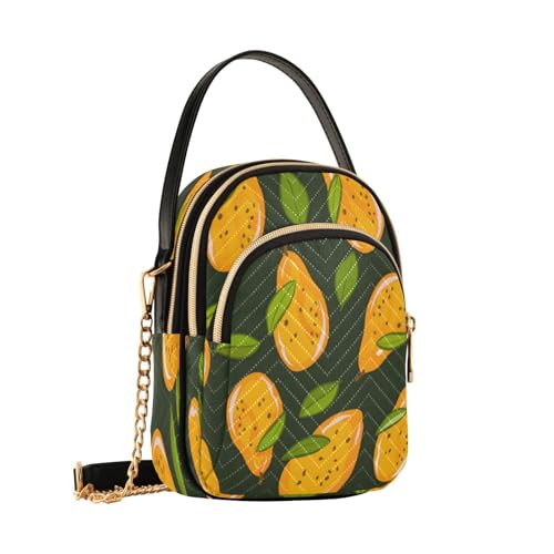 Quilted Crossbody Bags for Women,Mango Women's Crossbody Handbags Small Travel Purses Phone Bag2