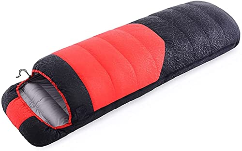 Sac de couchage léger et compact rouge pour randonnée et bivouac