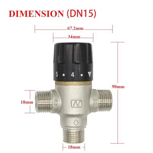 Válvula termostática de latón DN20 para un control preciso de la temperatura solar 3