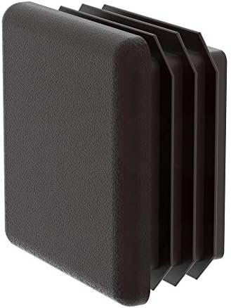 Plugs for Square Tubes - Square Tubing Plug - for 3.000" (3") Tubes - Tube Wall: .180-.259" (7-3ga) - Flat - Black LDPE MOCAP SQ3KBK1 (qty8)