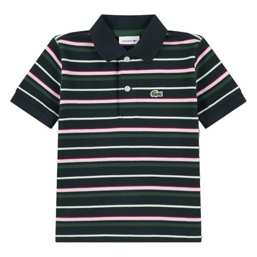Polo Lacoste Kids en petit piqué de coton rayé pour ado de 16 ans