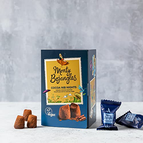 Monty Bojangles Vegan Chocolate Cocoa Dusted Truffles Cocoa Nib Nights Gift Box 180g