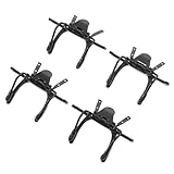 BESTonZON 4 Stück Polarisierte Sonnenbrillen Linsenclips 4 Stück aus Edelstahl Rahmenlos Kratzfest und Rutschfest Universell Kompatibel für Brillen Clip On Aufsatz für Outdoor Autofahren und