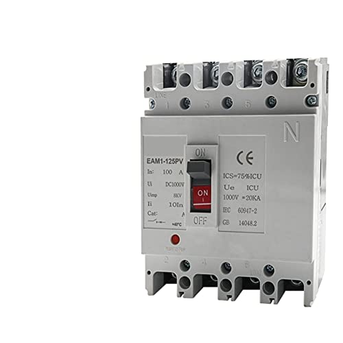 Disyuntor de caja moldeada solar MCCB 4P DC1000V 80A interruptor de protección de sobrecarga PV