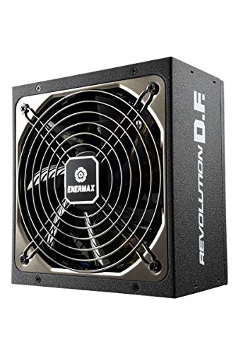 Enermax Revolution D.F. 750W (ERF750EWT) Alimentatore PC ATX 750W, 80 Plus Gold, Totalmente Modulare Nero