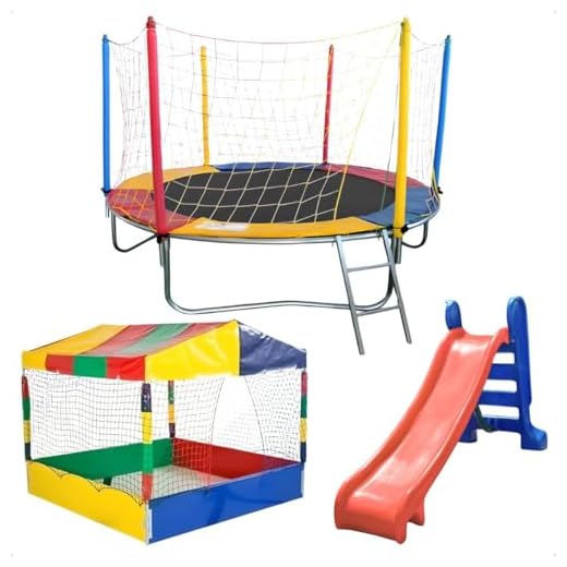 Trampolim Cama Elástica Pula Pula 2,30m + Piscina de Bolinhas 1,50m + Escorregador Médio