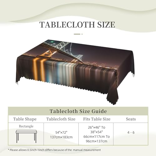 Nappe rectangulaire imperméable imprimée avec motif paysage horizon