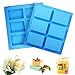 Produktbild WELLXUNK Rechteckige seifenform 2 Stück Hand Made Seifenform 6 Hohlräume Silikon Seife Formen,für Seifenherstellung,Muffins,Cupcakes,Schokolade,Biscuit DIY hausgemachte Handwerk