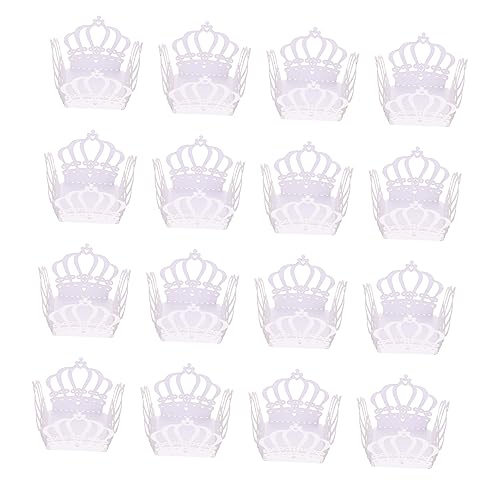 Cabilock 50Pcs Decorative Chocolate Holder Trays for Party Table Centerpieces Lace Crown Edged Paper Wrappers for Wedding and Birthday Confectionery