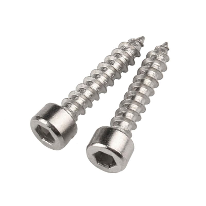 Generic M3.5 M4 Hex Socket Screw Cup Head Self-Tapping Screws Pointed Bolts Stainless Steel 10-35mm Length - (Size: M3.5 x12mm(20pcs))