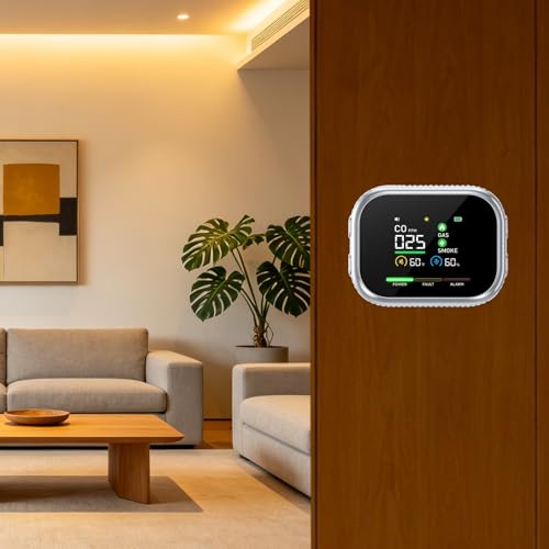 Detector de seguridad 6 en 1 con sensor magnético para protección interior del hogar 5