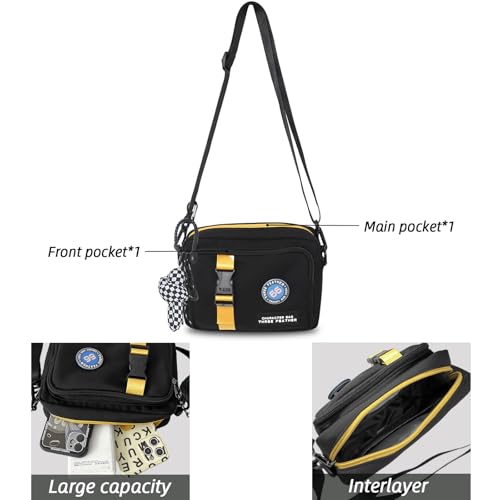 Teclado Fashion Small Crossbody Bag with Cute Accessories Mini Casual Shoulder Bag with Pendants Purse Travel Daypacks3