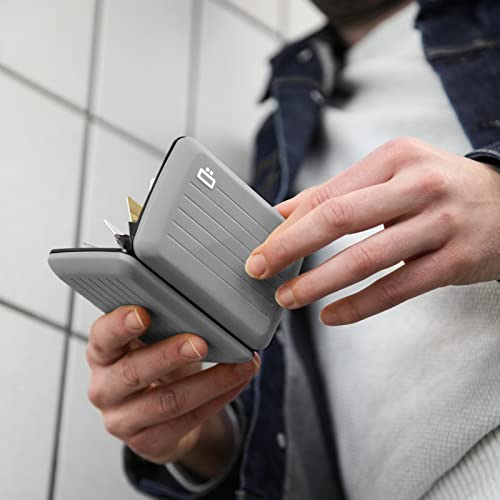 Image of OGON -DESIGNS- Slim RFID Blocking Aluminum Card Holder Wallet - OSLO