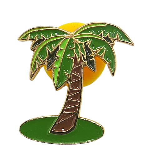 Needzo Palm Tree Enamel Lapel Pin
