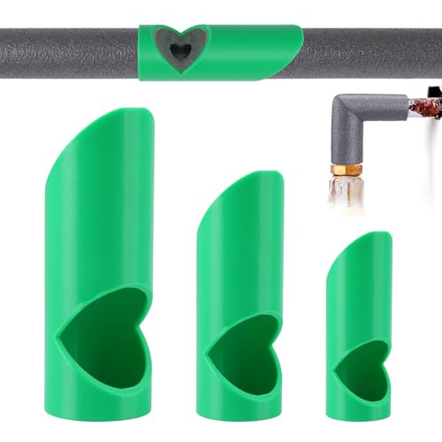 3 Stück Rohrisolierung Schaumstoff Schneider, 15 mm 22 mm 28 mm Rohrisolierung Schablone Rohrisolierungs Schaumstoffschneider, Rohrisolierung Schneidehilfe, für Häusliche und Industrielle