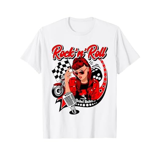 Camisetas Rockabilly Hombre Mujer Rock and Roll Retro Pinup Camiseta